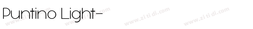 Puntino Light字体转换